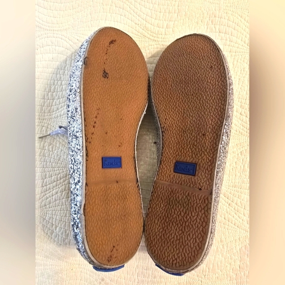 Keds X Kate Spade Ladies Silver Glitter Sneakers - Picture 7 of 7